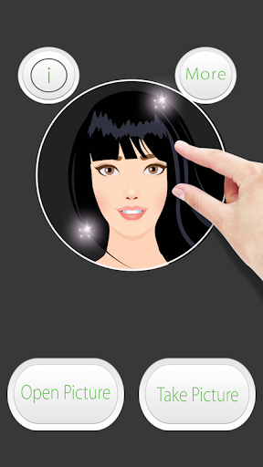 Android application Hairstyle Try on. Discover a N screenshort