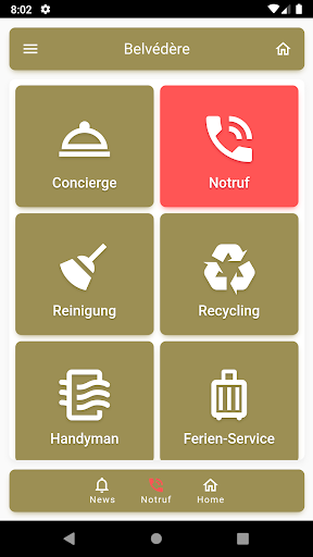 Android application Belvédère screenshort