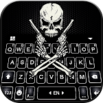 Cover Image of Herunterladen Cool Skull Guns Keyboard Backg  APK