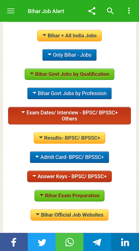 Android application Bihar Job Alert screenshort