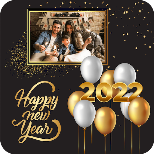 Happy new year photo frame 2022