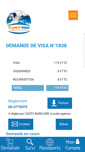 Planète Visas Screen 3