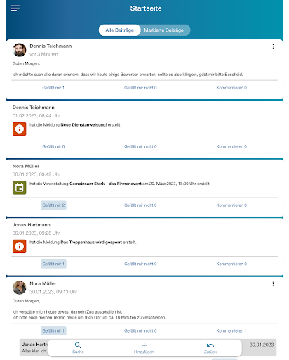 momikom Mitarbeiter-App