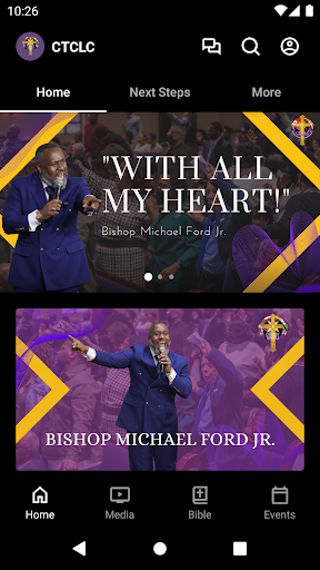 Android application Christ Temple CLC screenshort