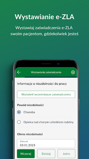 mZUS dla Lekarza Screen 2