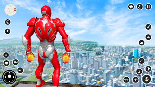 Flying iron Rope Hero Fight Screen 2