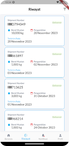 Dispatch and Billing Screen 3