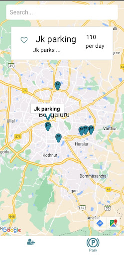 Android application PlanetPark screenshort
