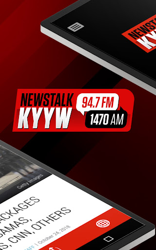 Screenshot of KYYW 94.7 FM/1470 AM News Talk