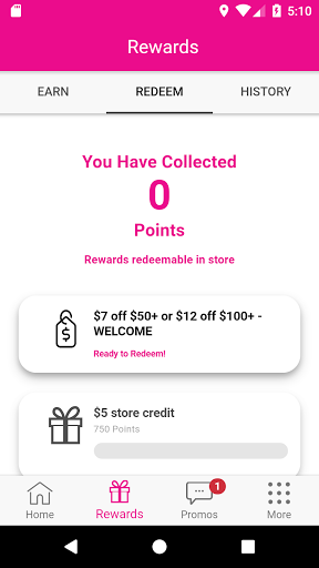 NY Beauty Supply Rewards Screen 2