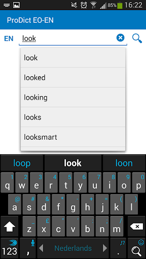 Android application Esperanto - English dictionary screenshort