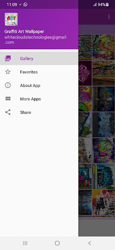 Android application Graffiti Art Wallpaper Gallery screenshort