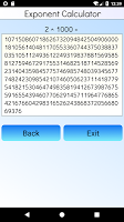 screenshot of Exponent Calculator