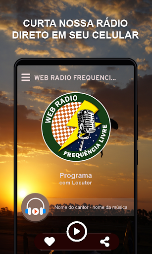 Android application WEB RÁDIO FREQUÊNCIA LIVRE screenshort