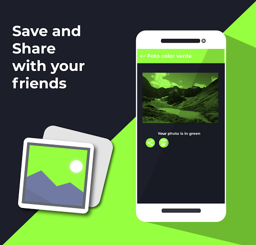 Android application Photo green color screenshort
