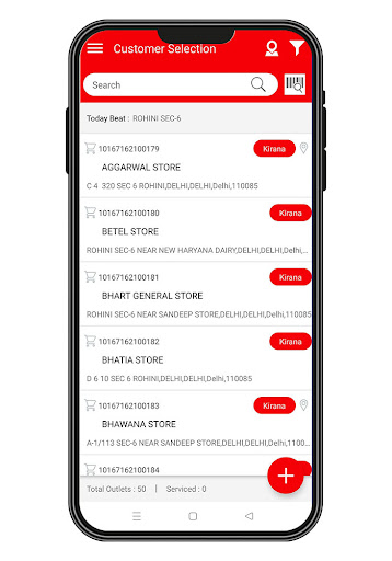 Android application Parle Eye Salesman screenshort
