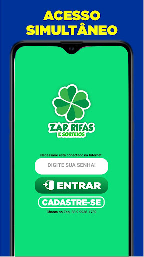 Android application ZAP RIFAS E SORTEIOS screenshort