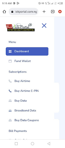 Webclickportal Screen 2