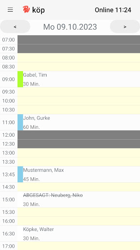Android application Praxwin 2024 screenshort