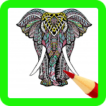 Cover Image of Unduh Animal Coloring Mandala pages  APK