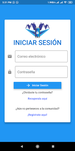 Android application ADV Alarma screenshort