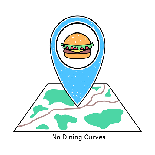 No Dining Curves logo