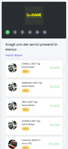 Android application The Garage Car Detailing screenshort