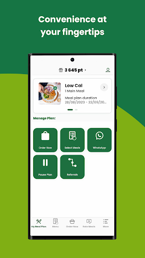 FITT Meals - Meal plans Screen 2