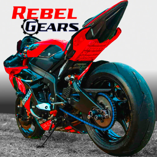 Rebel Gears Drag Bike CSR Moto Logo