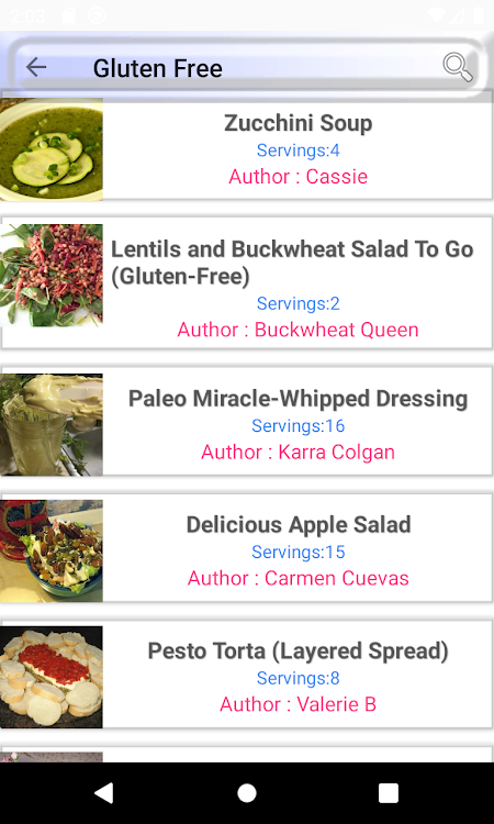 Gluten-fre: food recipe - 6.0 - (Android)