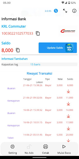 eChis Electronic money info Screen 2