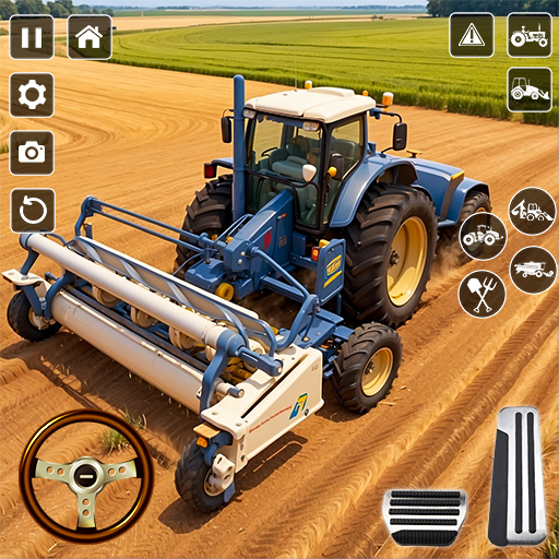 Tractor Driving & Farming Game logo