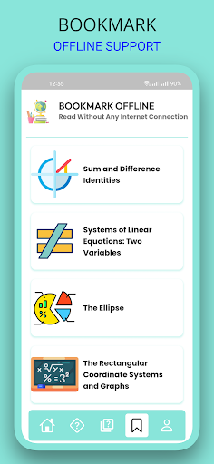 Screenshot of Algebra & Trigonometry Solver