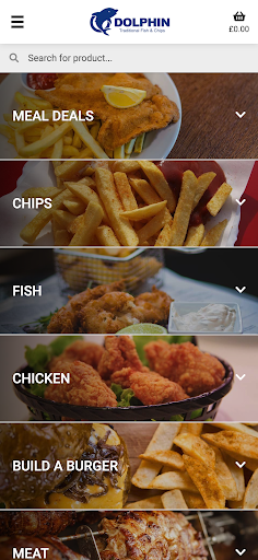Android application Dolphin Takeaway screenshort