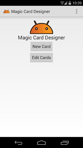 Android application Magic Card Designer screenshort