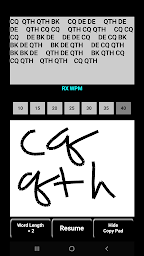 10-40WPM Morse Code RX trainer - Screenshot Image