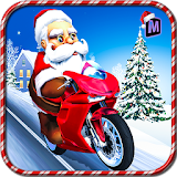 Santa Christmas Moto Gift Delivery Game icon