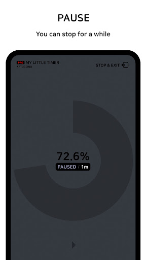 Fast visual timer F- countdown