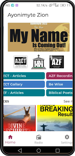 Android application Ayonimyte Zion screenshort