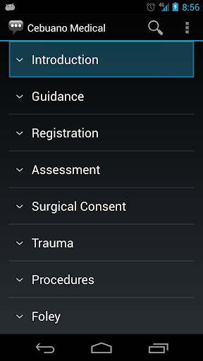 Android application Cebuano Medical Phrases screenshort