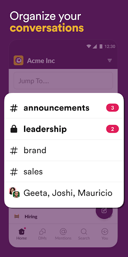 Slack screenshot