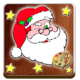 Coloring Christmas icon