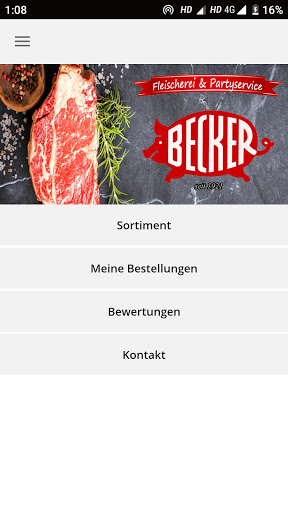 Beckers Fleischwaren Screen 2