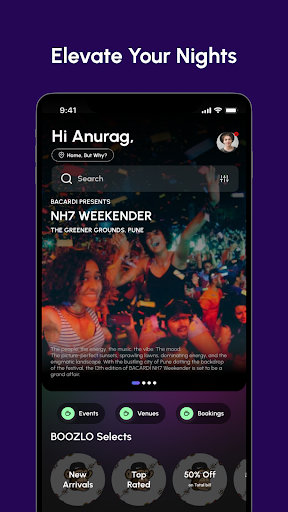 Android application Boozlo screenshort