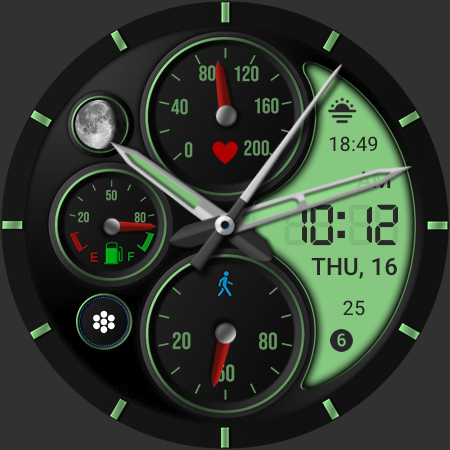 DB045 Hybrid Watch Face screenshot 28