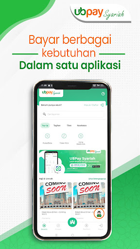 Android application UBPay Syariah screenshort