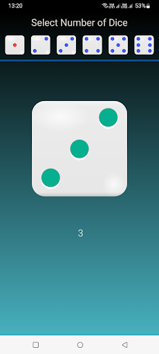 Android application Simple Dice screenshort