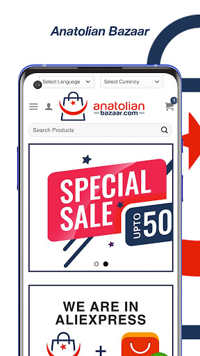 Android application Anatolian Bazaar screenshort