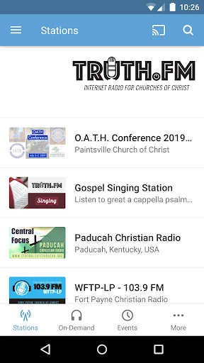 Android application Truth.FM screenshort