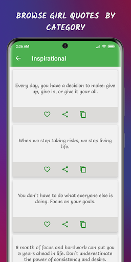 Girl Quotes & Status Screen 2